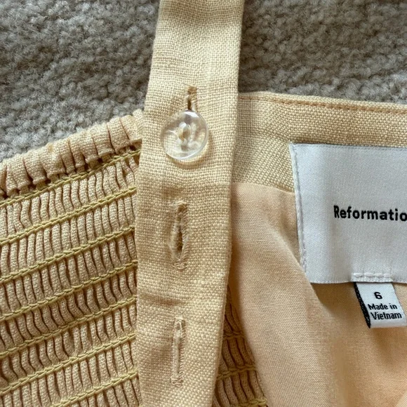 Never been worn Reformation Juliet linen top size 6 - Picture 7 of 9